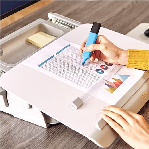 Porte-documents et pupitre Hana. 2 couleurs.