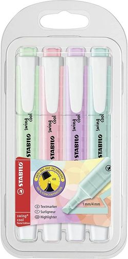Stabilo Boss Swing Cool Pastel Estuche 4 unidades