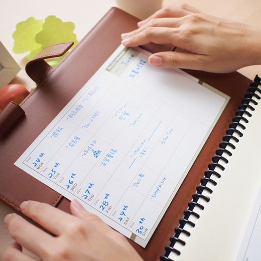 CALENDRIER ADESIF STK BL1 150x203mm 40H (21367)