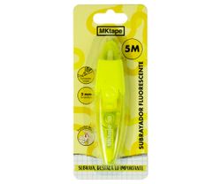 Subrayador Fluoescente en cinta. 5 mts. Tres colores