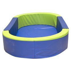 Revêtement de sol en toile PVC pour piscine à balles ovale