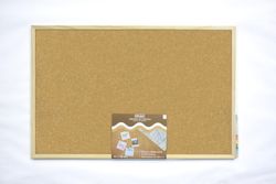 Tablero Corcho Doble Cara MKTape con marco de madera