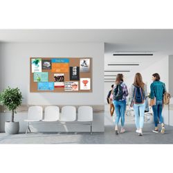 Quadro de avisos panorâmico Nobo Impression Pro em cortiça natural. Cinco tamanhos