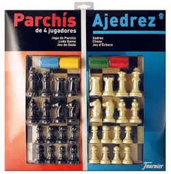 Planches en bois de ludo-échecs Fournier