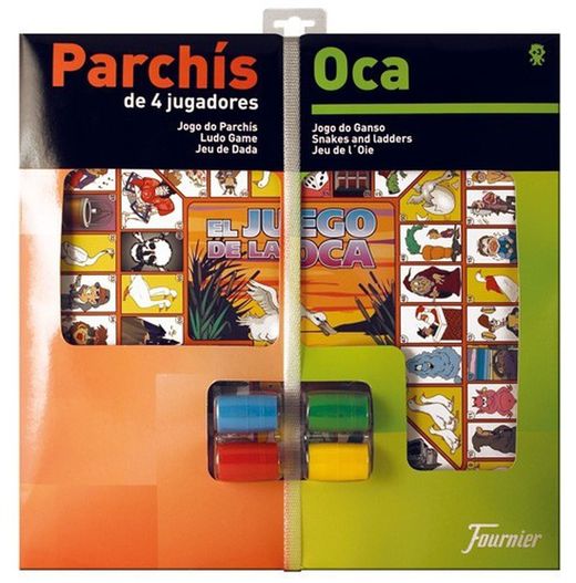 Tableros de madera parchís-oca fournier