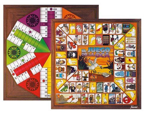 Tableros de madera parchís-oca fournier