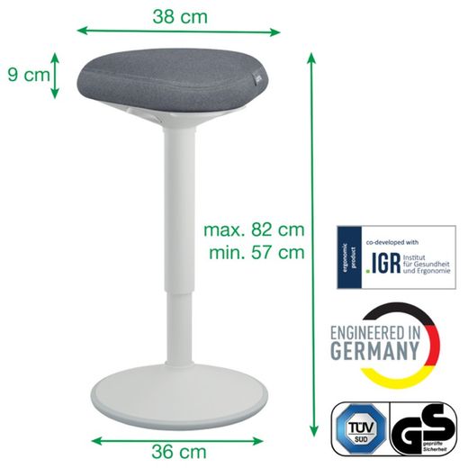 Banquette active avec siège Leitz Ergo Comfort