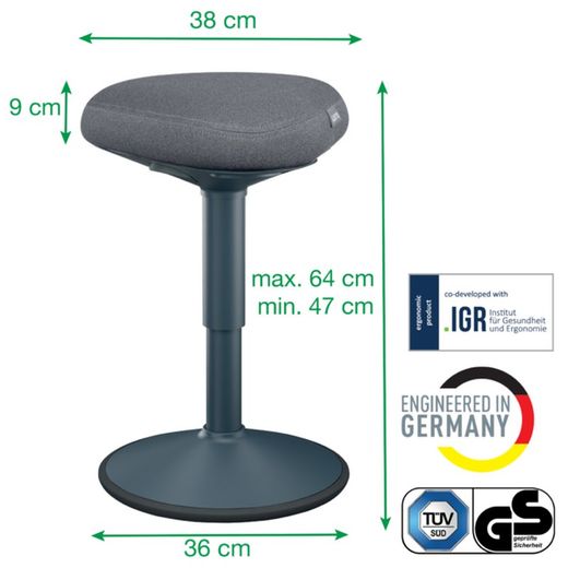 Banquette active avec siège Leitz Ergo Comfort
