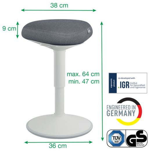 Banquette active avec siège Leitz Ergo Comfort