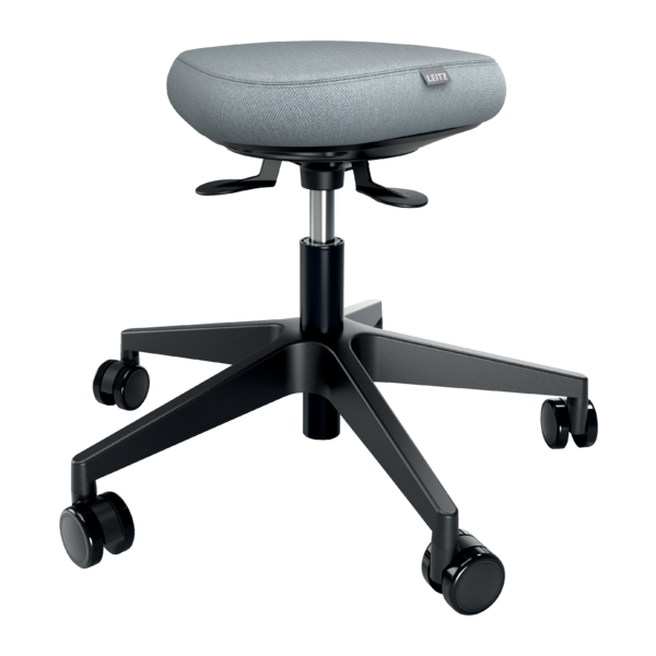 Taburete Leitz Ergo Active con Ruedas y Asiento Wobble Comfort