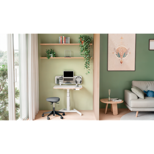 Taburete Leitz Ergo Active con Ruedas y Asiento Wobble Comfort