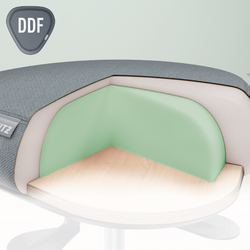 Taburete Leitz Ergo Active con Ruedas y Asiento Wobble Comfort