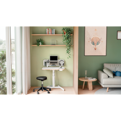 Taburete Leitz Ergo con Ruedas y Asiento Confort