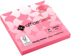 Taco de notas adhesivas FSC de 75 x 75 mm. Varios colores