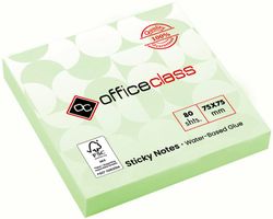 Taco de notas adhesivas FSC de 75 x 75 mm. Varios colores