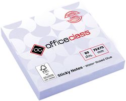 Taco de notas adhesivas FSC de 75 x 75 mm. Varios colores