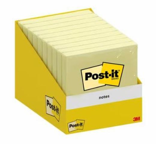 Bloco de notas 76x76mm Amarelo Canário