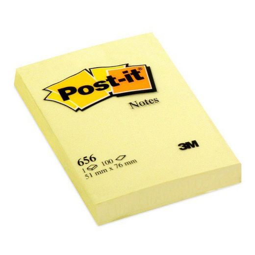 Blocs de post-it jaunes. 5 tailles