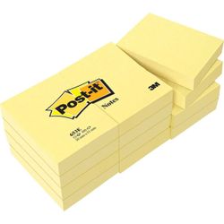 Blocs de post-it jaunes. 5 tailles