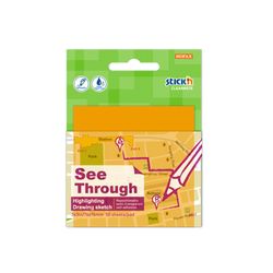 Blocs-notes semi-transparents 76 x 76 mm