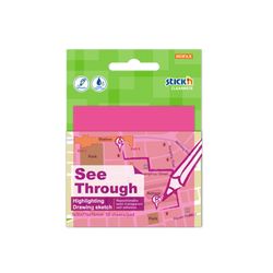 Blocs-notes semi-transparents 76 x 76 mm