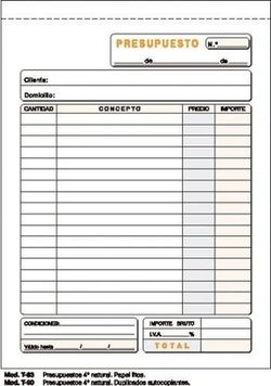 Talons autocopiants pour les budgets de prêt