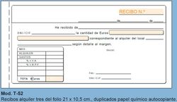 Talonarios de recibos Loan. Varios modelos