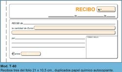 Talonarios de recibos Loan. Varios modelos