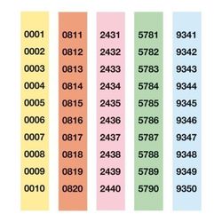 Talões de cheques para sorteios de empréstimos de 1000 a 10000