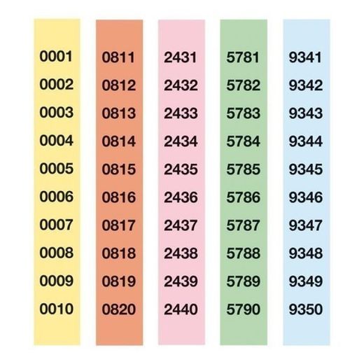 Talões de cheques para sorteios de empréstimos de 1000 a 10000