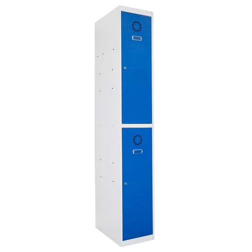Taquilla metálica de 2 puertas de 183 x 38 x 45 cm (módulo de continuación)