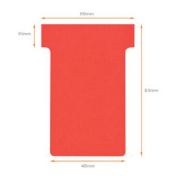 Cartes de planification T-Card taille 2, dix cœurs.