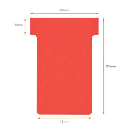 Cartes de planification T-Card taille 2, dix cœurs.