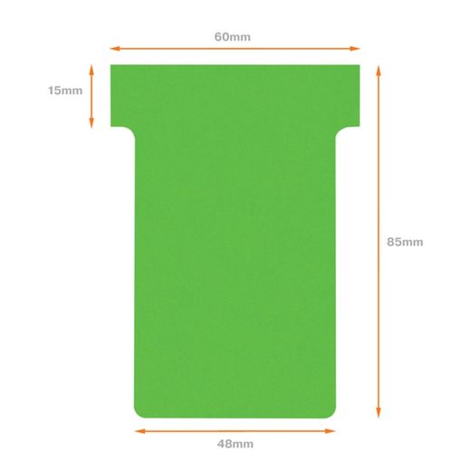Cartes de planification T-Card taille 2, dix cœurs.