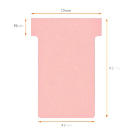 Cartes de planification T-Card taille 2, dix cœurs.