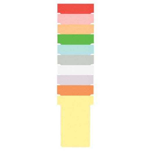 Cartes de planification T-Card taille 2, dix cœurs.