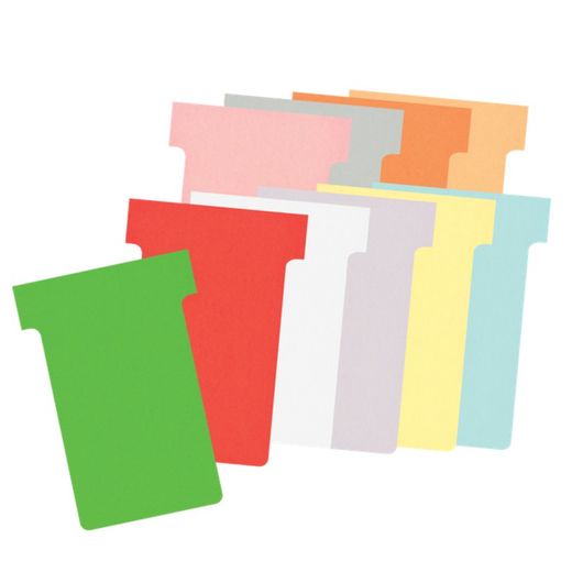 Cartes de planification T-Card taille 2, dix cœurs.
