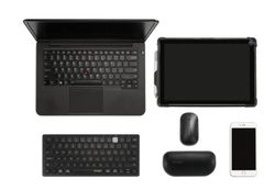 Teclado sem fio duplo Kensington compacto, preto