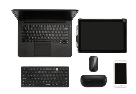 Teclado sem fio duplo Kensington compacto, preto