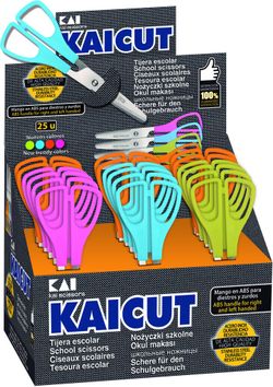 Ciseaux scolaires Kaicut. 2 présentations différentes