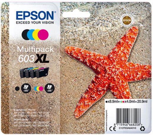 Encre multipack xl étoile de mer 4 encres 603xl