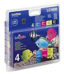 Tinta original brother lc1000valbp cuatricolor