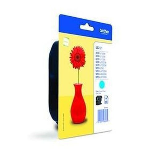 Tinta original irmão lc121cbp ciano