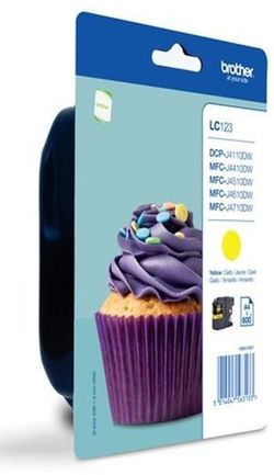 Tinta original brother lc123ybp amarillo