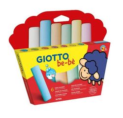 Estojo de 6 cores para giz grosso para bebê