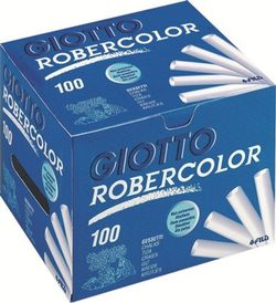 Tizas robercolor de giotto. Blancas y colores