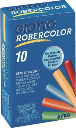 Tizas robercolor de giotto. Blancas y colores