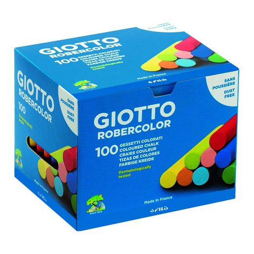 Tizas robercolor de giotto. Blancas y colores