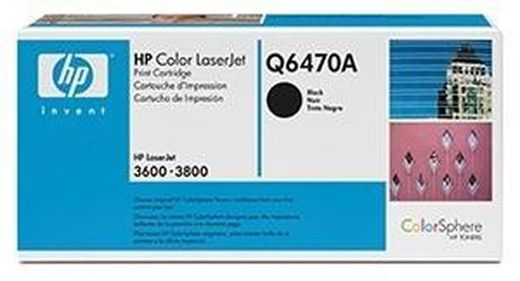 Toner original hp q6470a negro