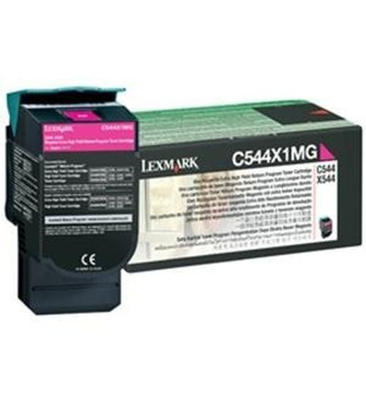 Toner original lexmark 0c544x1mg magenta